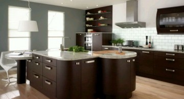 dark wood and grey shades popular paint colors for kitchen