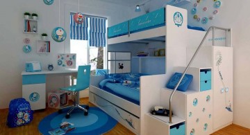 doraemon themed funky bunk beds