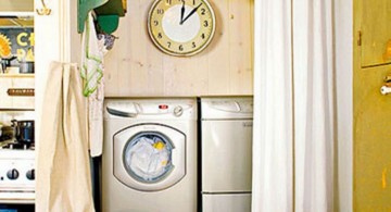 easy and simple small laundry room storage solutions