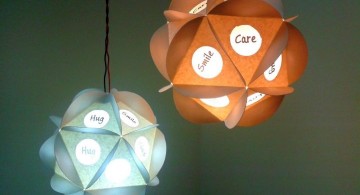 easy diy pendant lighting ideas with paper box