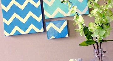 easy geometric wave pattern diy bedroom art