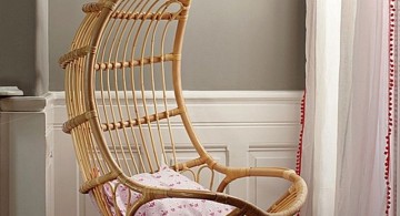 eggshell shaped bedroom swing chair