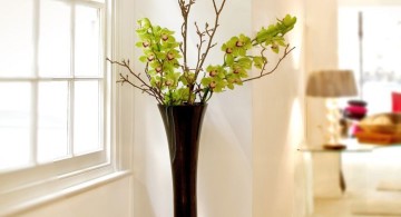 elegant floor vase with branches