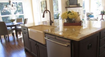 elegant kitchen island with sink