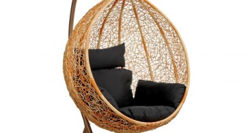 fake hanging modern papasan chair