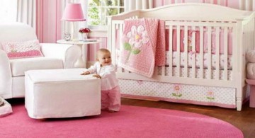 feminine and plush pink baby room ideas