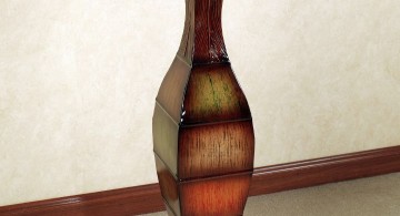 floor vase with branches in African colors
