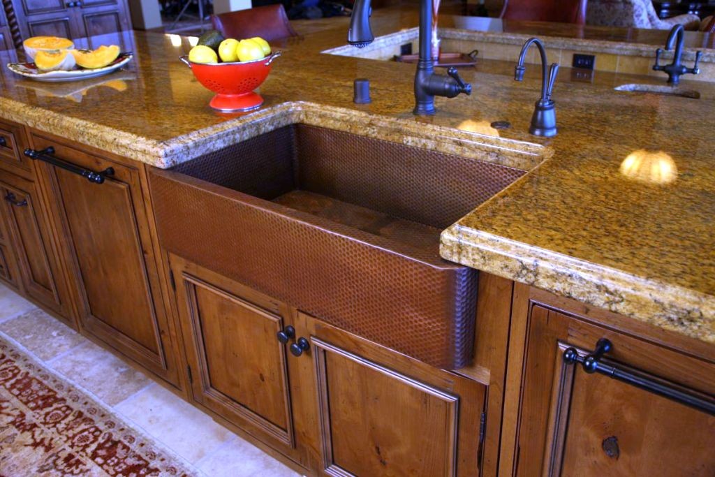 freestanding kitchen sinks with oak wood cabinet