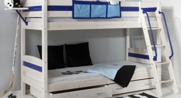 funky bunk beds in minimalistic design for boys