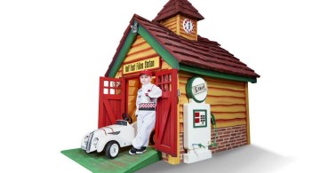 gas station luxury outdoor playhouse