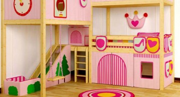 half playroom unique beds for girls