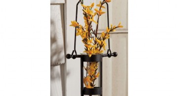 hanging flower vase industrial