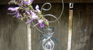 hanging flower vase with intricate details