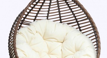 hanging plush modern papasan chair