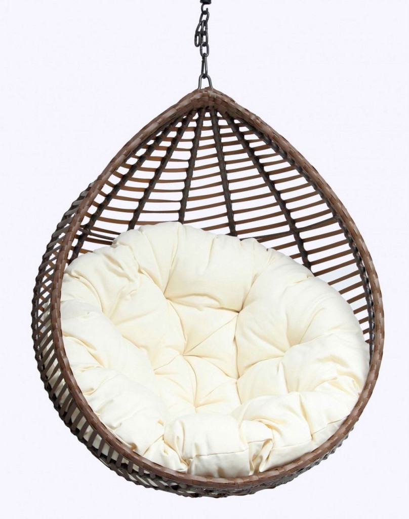 hanging plush modern papasan chair