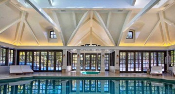 high ceiling indoor swimming pool designs