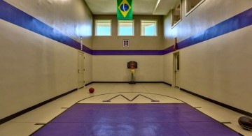 indoor home basketball courts
