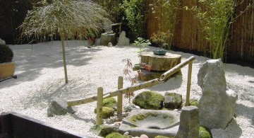 japanese garden designs for small spaces with bamboo fountain