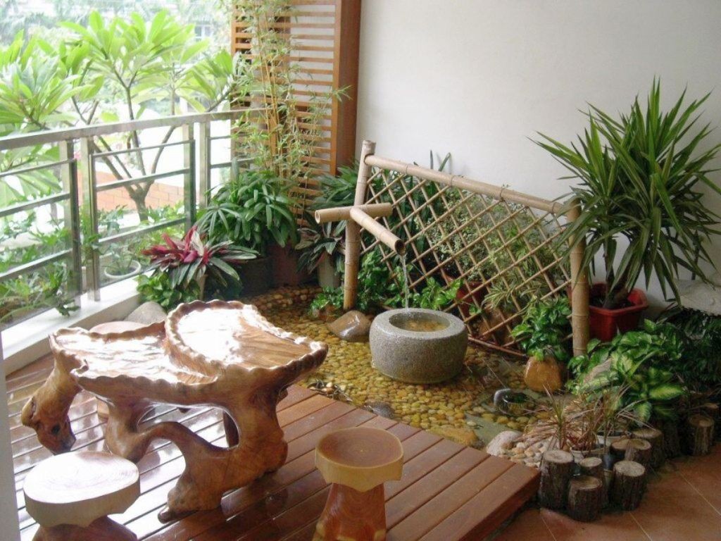 japanese garden designs for small spaces with small bamboo fountain