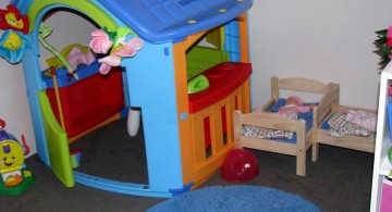 kids playroom design ideas with toy house