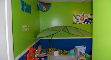 kids rooms paint ideas in green and blue