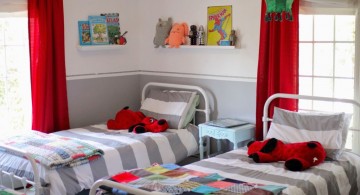 kids rooms paint ideas in white and grey