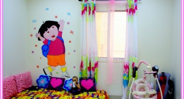 kids rooms paint ideas with wall decal