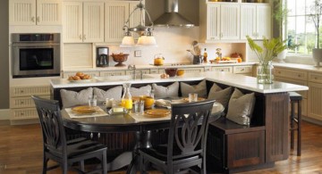 kitchen island with sink with seating for spacious kitchen