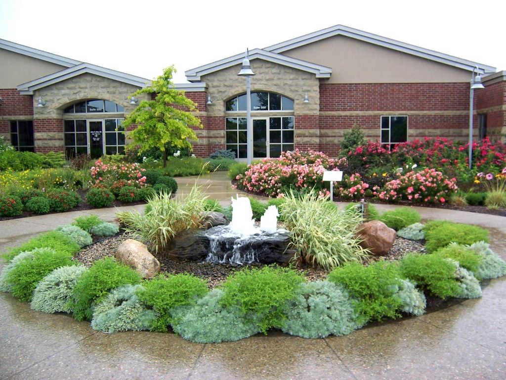 landscape fountain design ideas