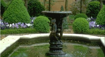 landscape fountain design ideas for side yard