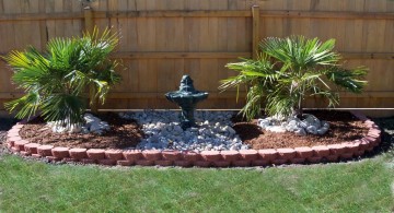 landscape fountain design ideas good for side lawn or limited space