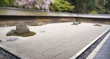 landscaping designs with big rocks for Zen style garden