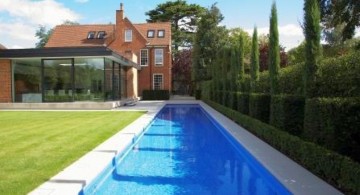 lap pool designs in an estate