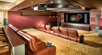 lighting ideas for basement as cinema and mini bar