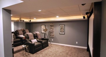 lighting ideas for basement as home theatre