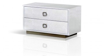 low modern nightstands white