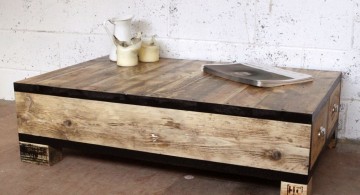 low with two side drawers wood coffee table designs