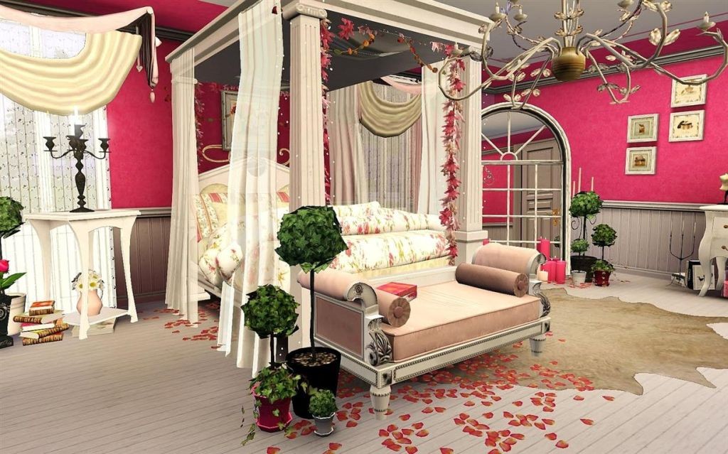 luxurious bedroom decoration for valentines day