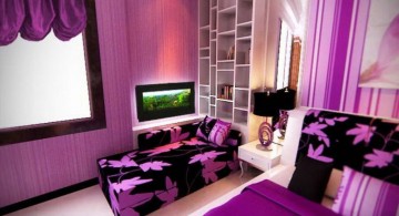 luxurious teenage girls room inspiration designs in purple