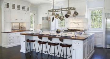 luxurious white kitchen island with sink