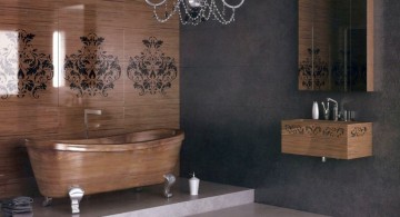 luxurious wooden bathroom designs