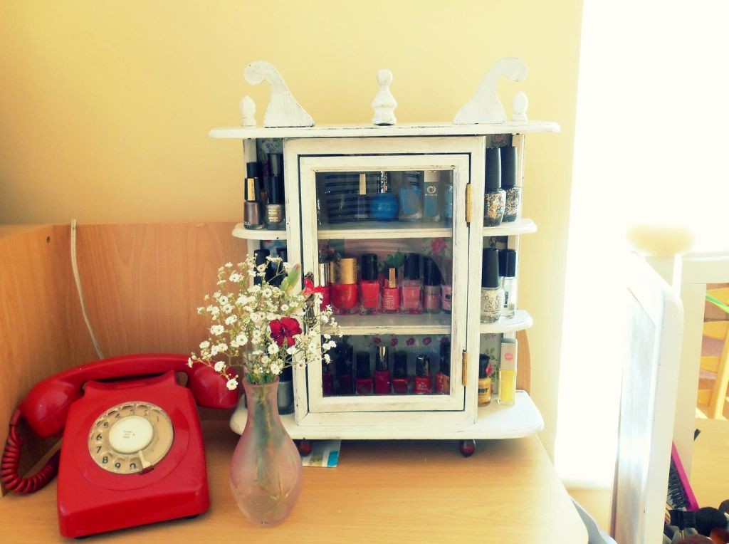 make up storage cabinet ideas for nail polish