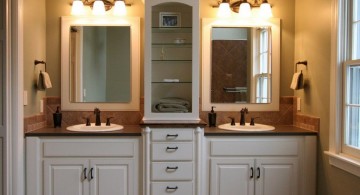 master bathroom lighting ideas with twins wash basin