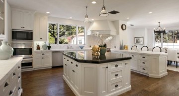 mini pendant lights over kitchen island for high ceiling