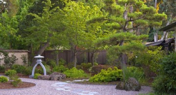 minimalist Japanese garden backyard design