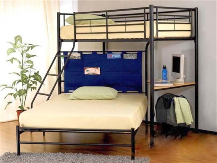minimalist adult loft bed with stairs
