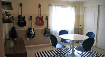 minimalist and contemporary music room designs for small space
