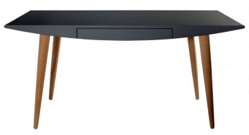 minimalist and futuristic sleek office desk