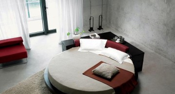 minimalist circular bed