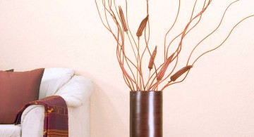 minimalist floor vase with branches